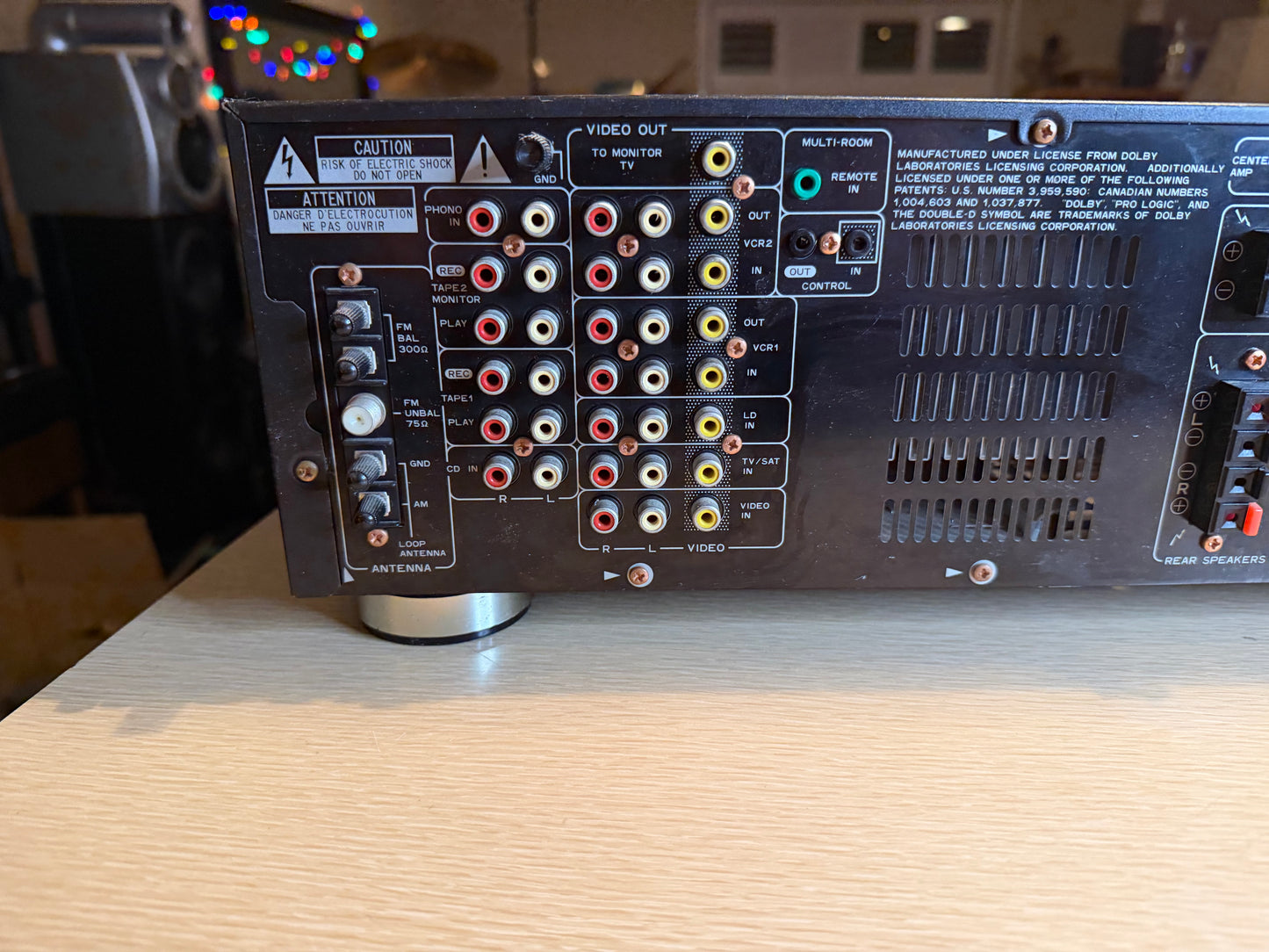 Pioneer VSX-D613S AV stereo receiver MONSTER 130WPC BEAST CLEANED & Tested Rare!