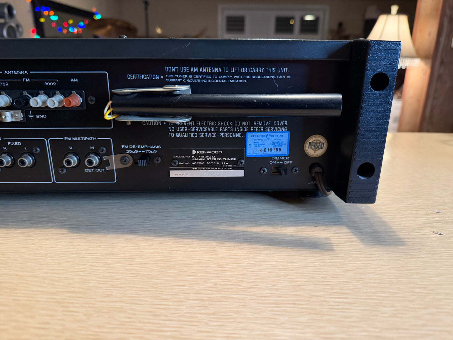 KENWOOD KT-8300 AM/FM Stereo Tuner Tested FULL FRESH SERVICE V RARE BEAUTY🎶🔥