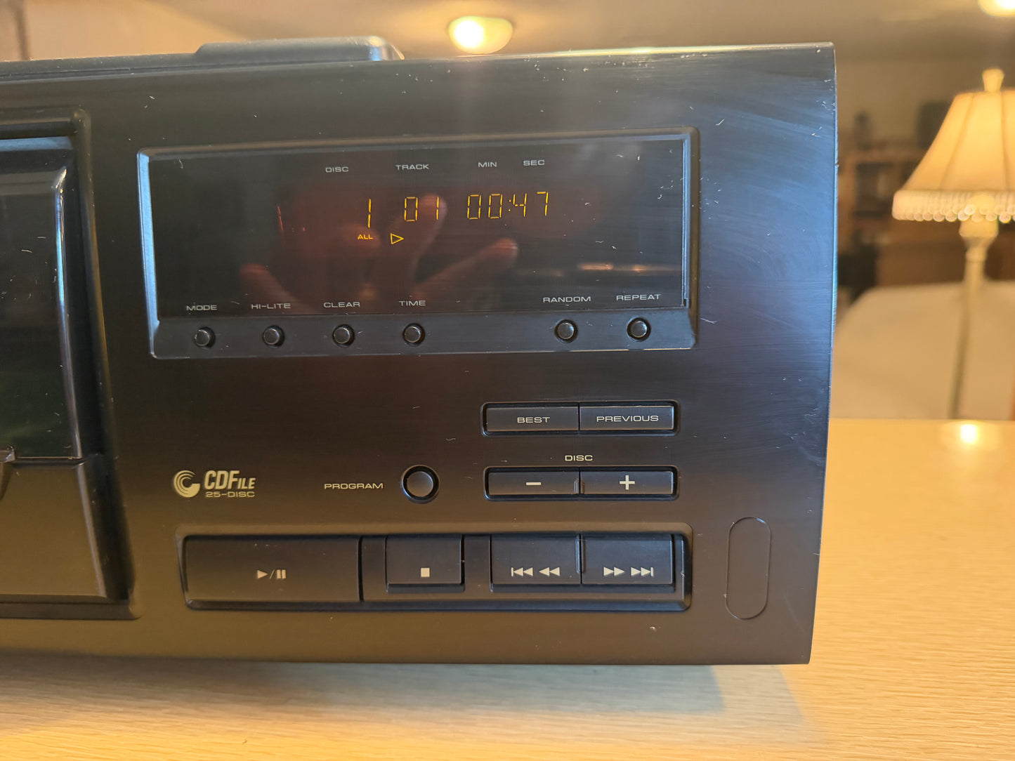 Pioneer PD-F505 CD Player Changer 25 Disc File - Serviced & Cleaned W/ Remote🔥