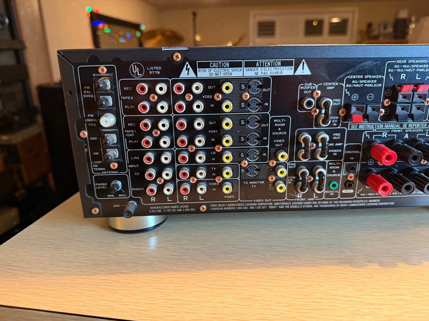 Pioneer VSX-9900s MONSTER Stereo Rare Dark Red Faceplate FRESH SERVICE 125WPC🔥