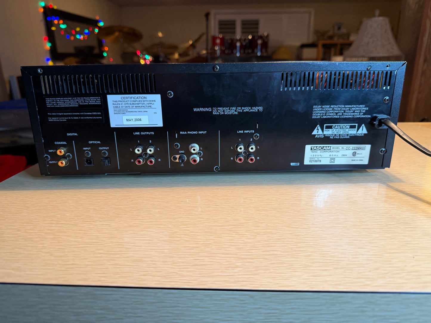 Tascam CC-222SL MKII Professional Cassette/CD Recorder Combo - Serviced Great!