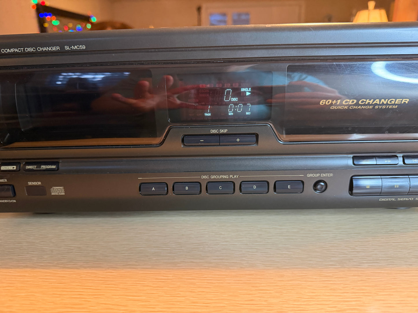 Vintage Technics SL-MC59 Compact Disc Changer 60+1 CD Changer No Remote Serviced