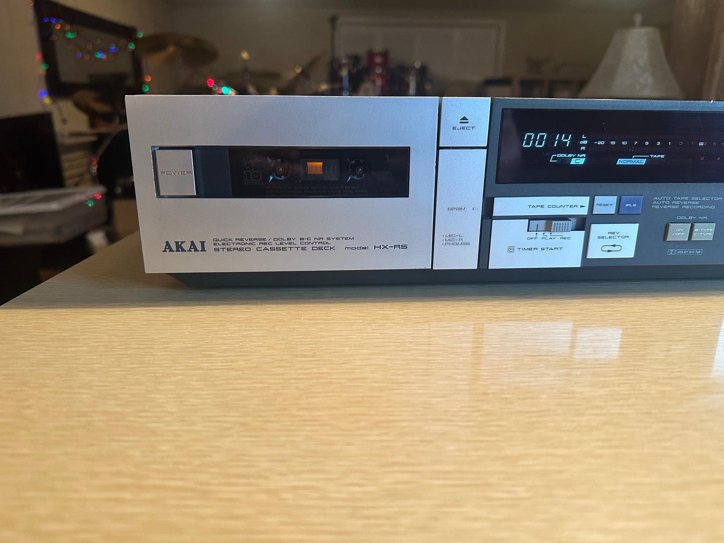 AKAI EA HX-R5 STEREO CASSETTE PLAYER JAPAN SILVER FRESHLY SERVICED VERY RARE🔥🎶