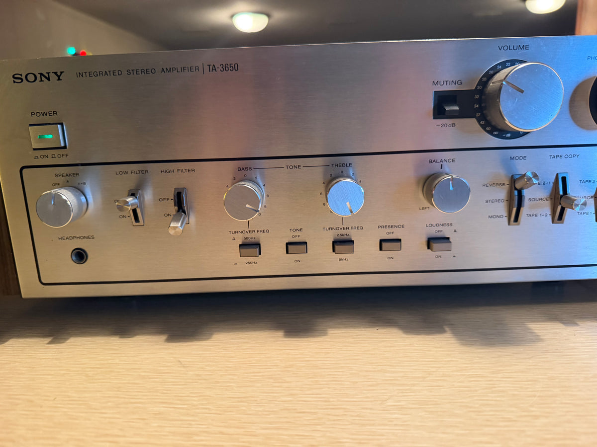 Sony TA-3650 Stereo Integrated Amplifier Japan 55 WPC Vintage Silver Serviced🎶