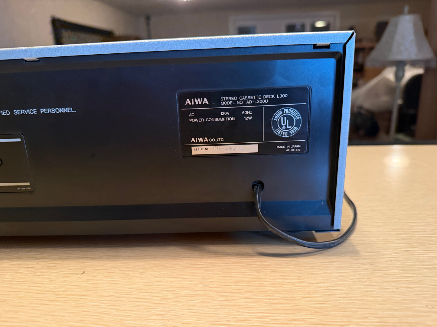 Aiwa L300 AD-L300 U Vintage Stereo Cassette Deck FRESHLY Serviced New Belts Rare