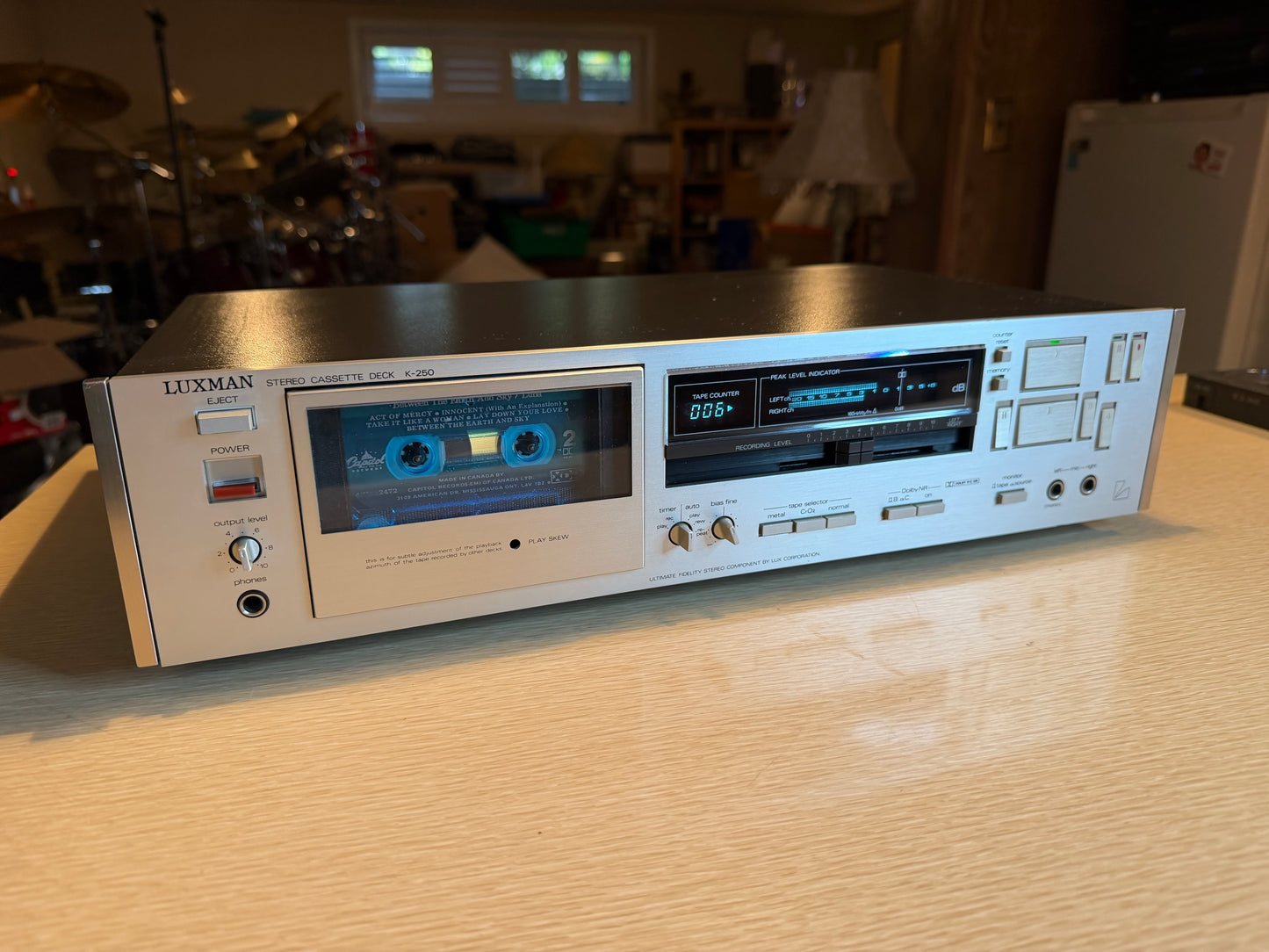 Luxman K-250 AUDIOPHILE 3 HEAD Cassette Deck FULL FRESH SERVICE V Rare ! 🔥🎶
