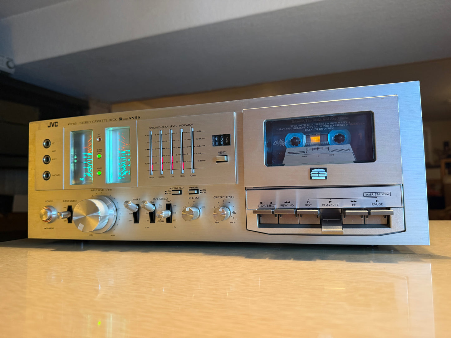 Very Cool JVC KD-65 Cassette Deck – Freshly Serviced, New Belt – Excellent Cond!