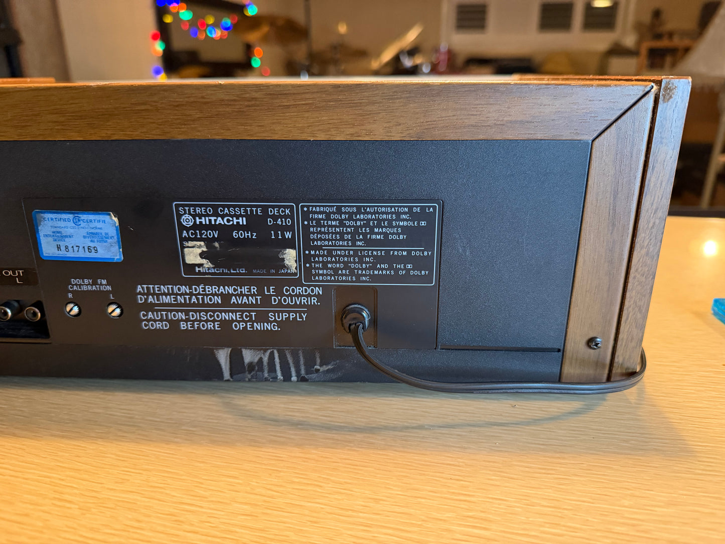 Hitachi Stereo Deck D-410 VU Metres Wooden Casing Fresh Full Servicing X Rare🎶