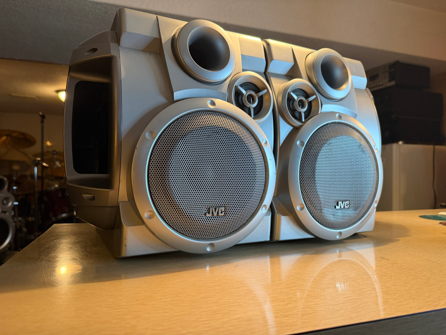 Rare JVC MX-G50 Extended Super Bass Compact Stereo 2 Speakers Only Tested Nice!