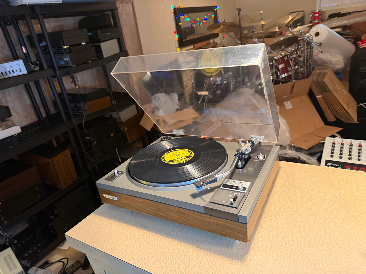 1976 Pioneer PL-115D Belt-Drive Turntable, New Belt + Stylus, Serviced Beauty🎶