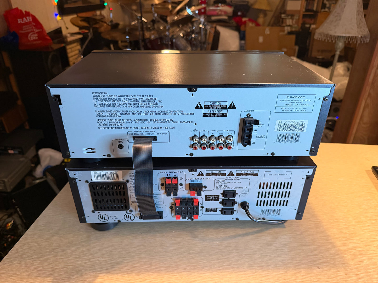 Pioneer M-4000 Power Amplifier & CX-4000 Stereo Preamp 100WPC Freshly Serviced🔥