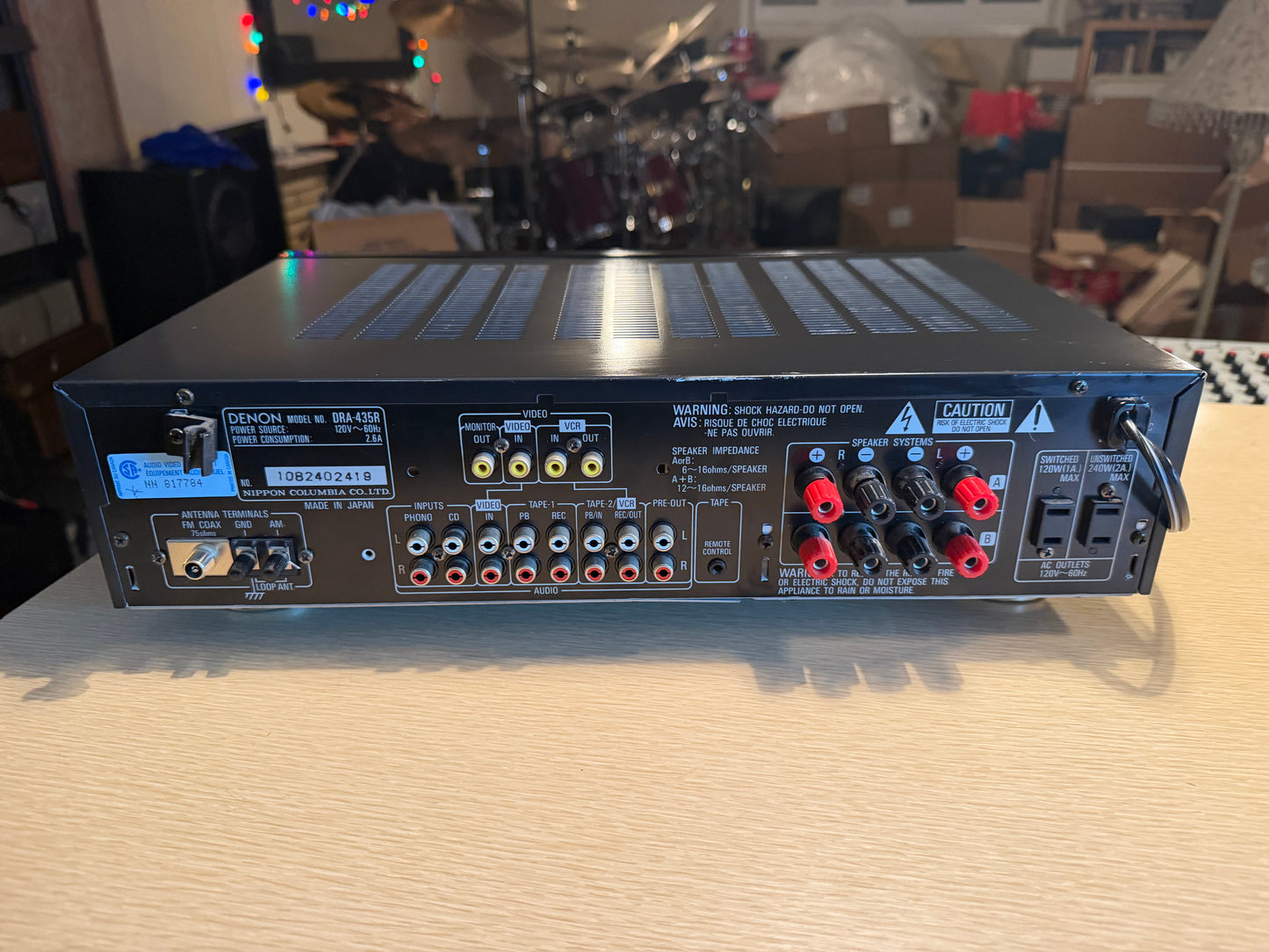 Denon DRA-435R AM/FM Stereo Receiver Excellent Condition Full Fresh Service🎶🔥