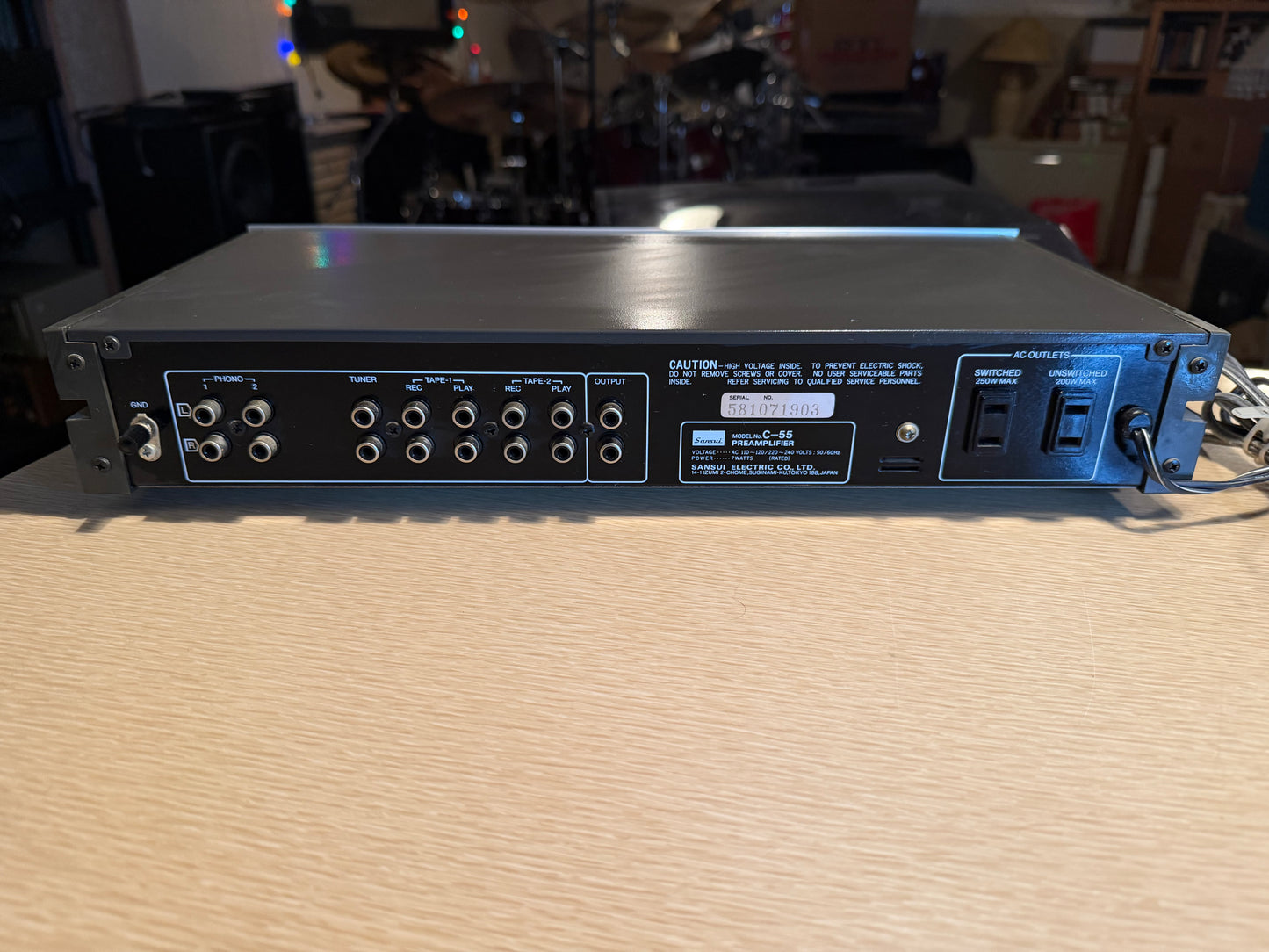 Vintage Sansui C-55 Stereo Preamplifier NEAR MINT FULL FRESH SERVICE RARE GEM💎