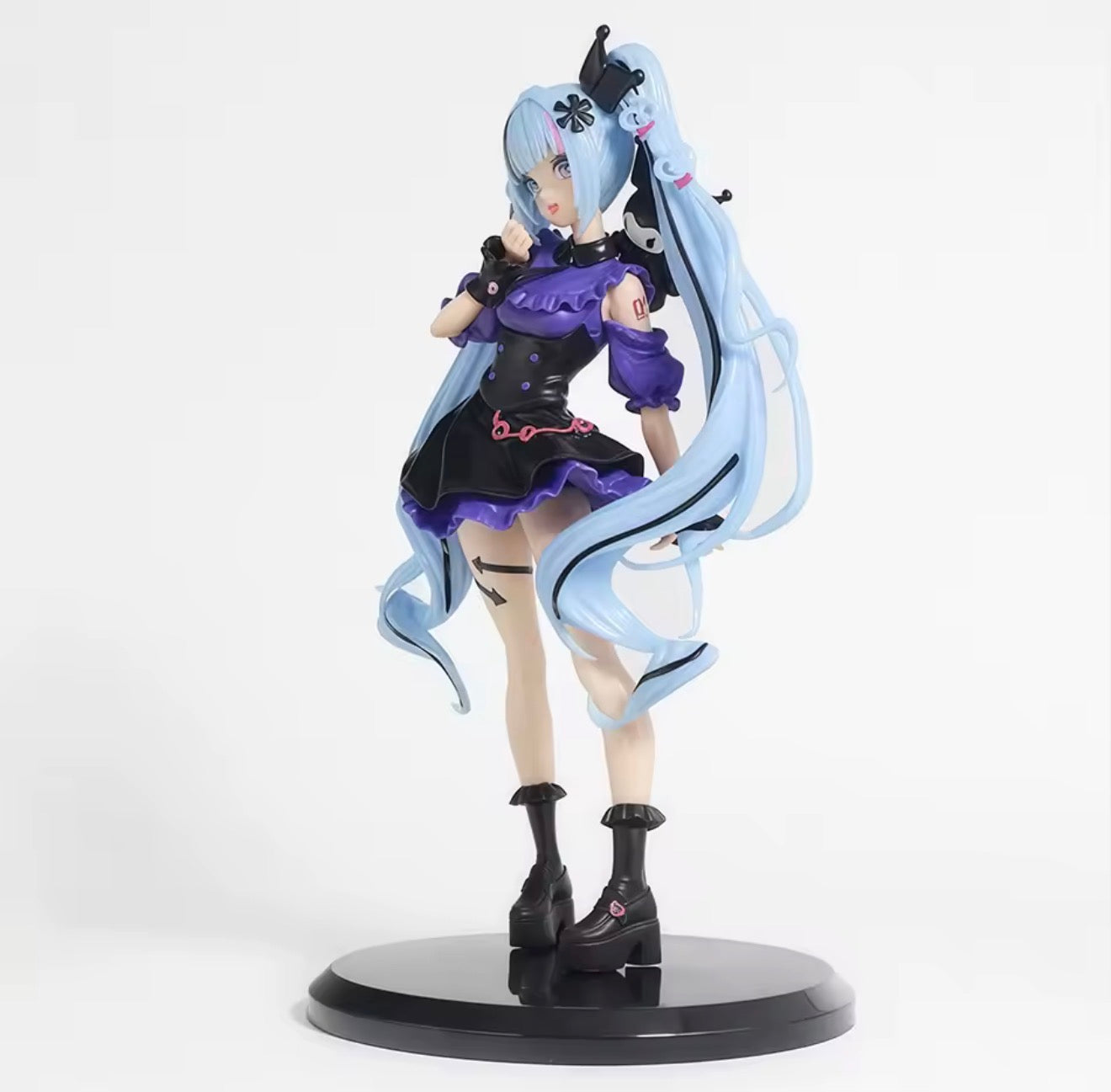 FuRyu Trio-Try-iT Hatsune Miku 19cm Snow Miku x Kuromi Figure Anime Figurine NEW