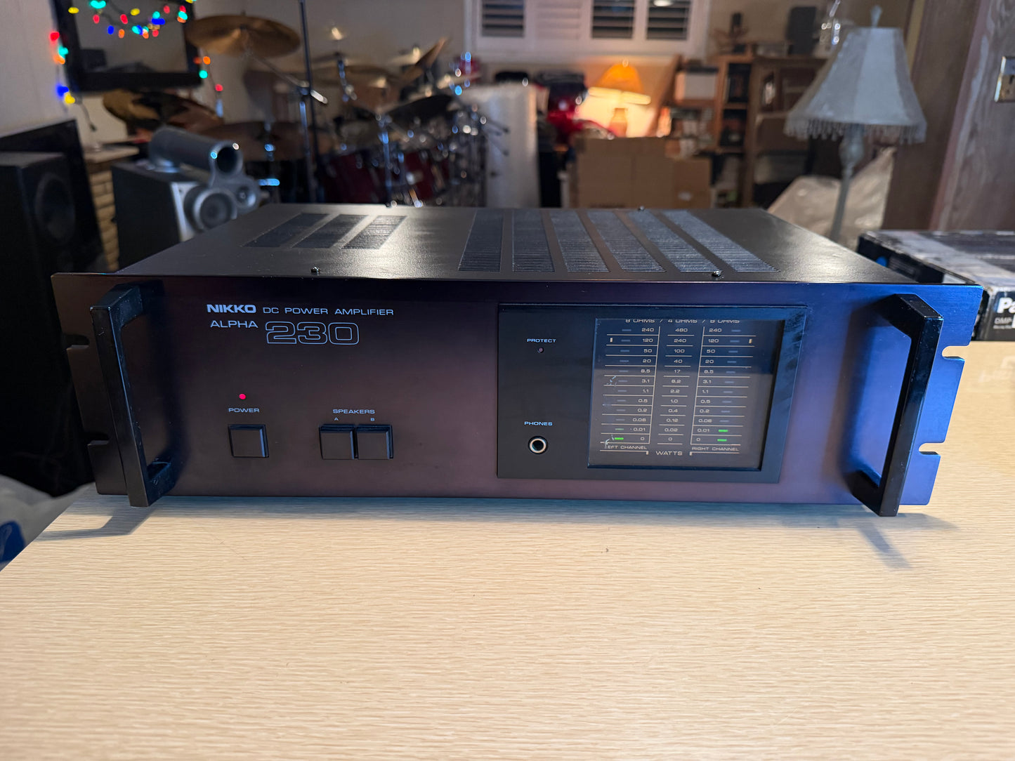 Nikko Alpha 230 Dark Red Faceplate | Serviced Power Amp | 120 WPC | Japan