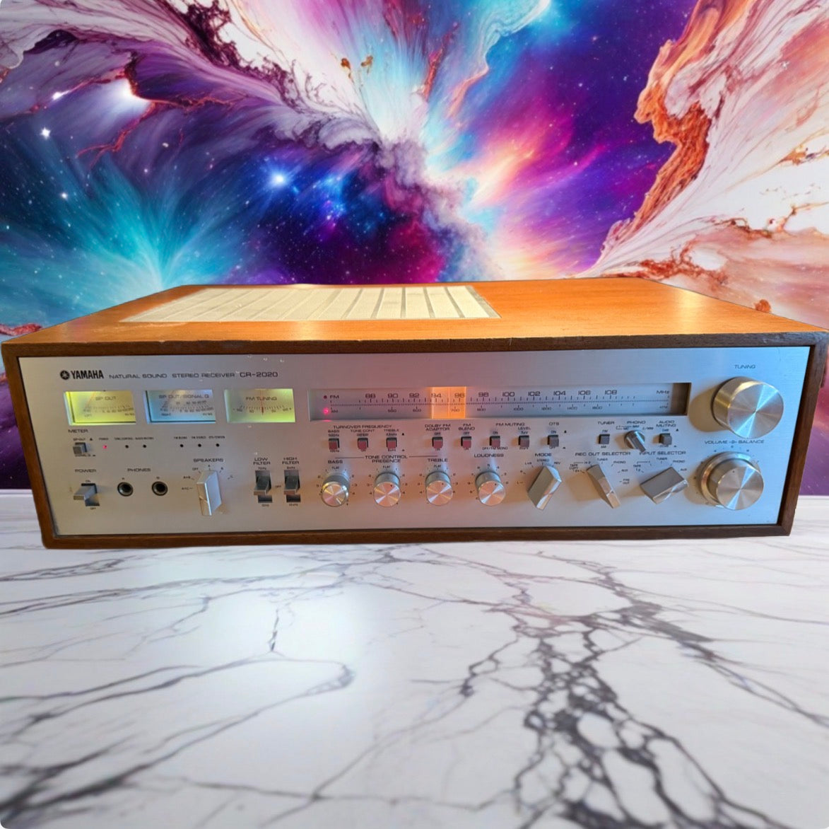 VTG 1970s Yamaha CR-2020 Natural Sound Stereo Receiver AM/FM Powers On No Sound
