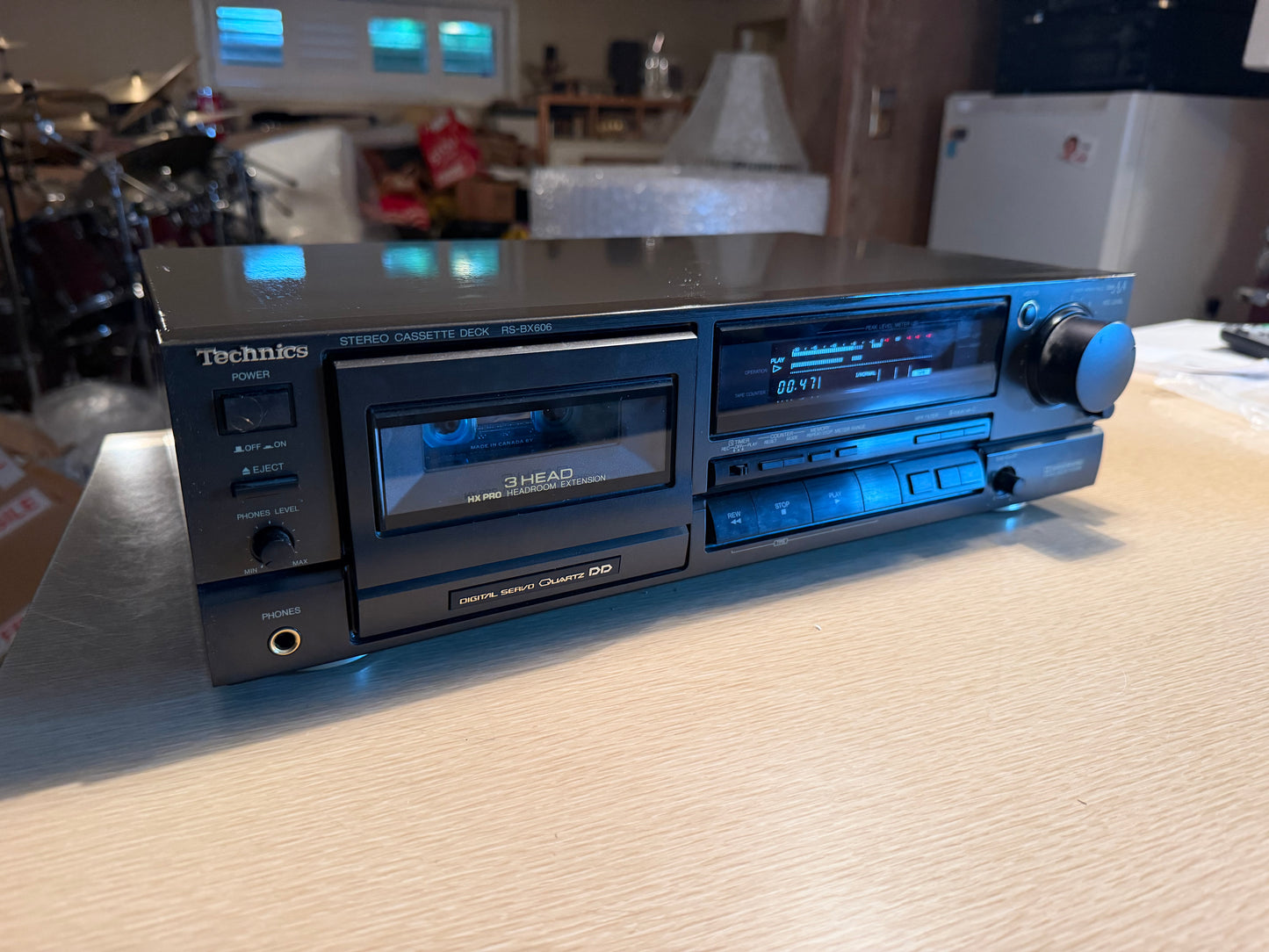 Technics RS-BX606 3-Head Tape Deck Quartz Direct Drive System Fresh Pro Service!