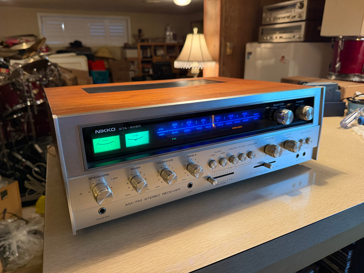 Vintage Nikko STA-9090 Stereo AM/FM Receiver Near Mint Full Fresh Service Rare🔥