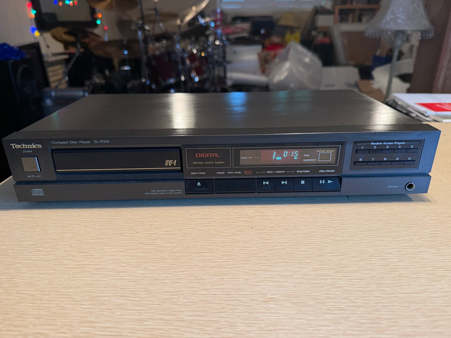 Vintage 1980’s Technics SL-P310 CD Player, Black Serviced With Original Manual🎶