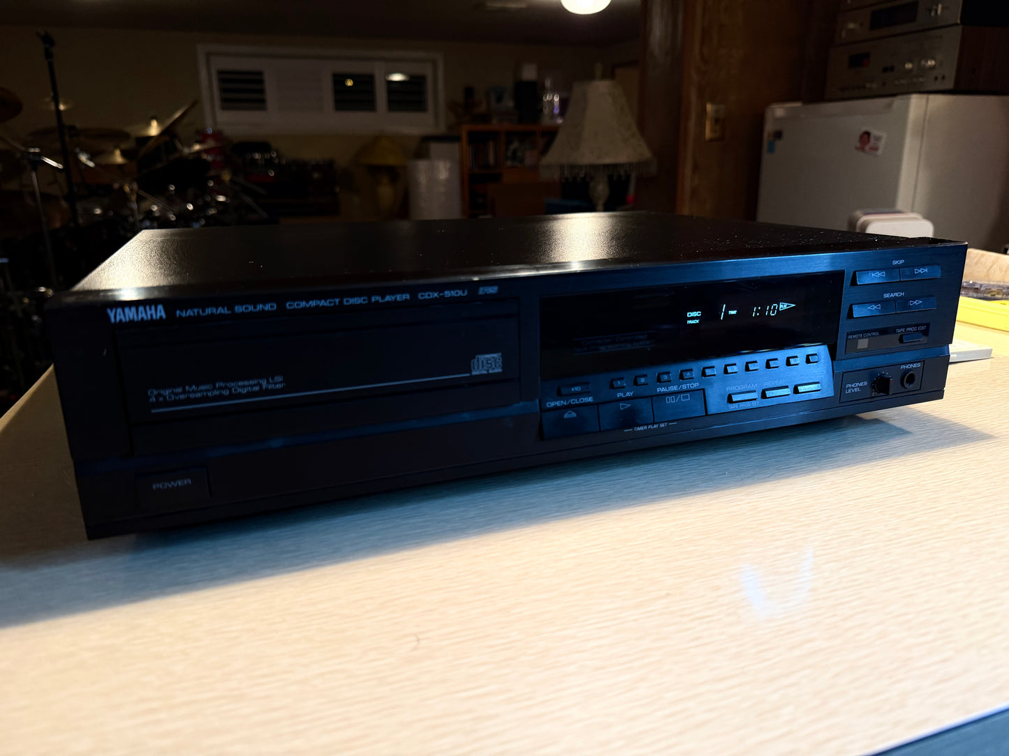Yamaha CDX-510U Natural Sound Compact Disc Player New Belts! Tested Works Rare🔥