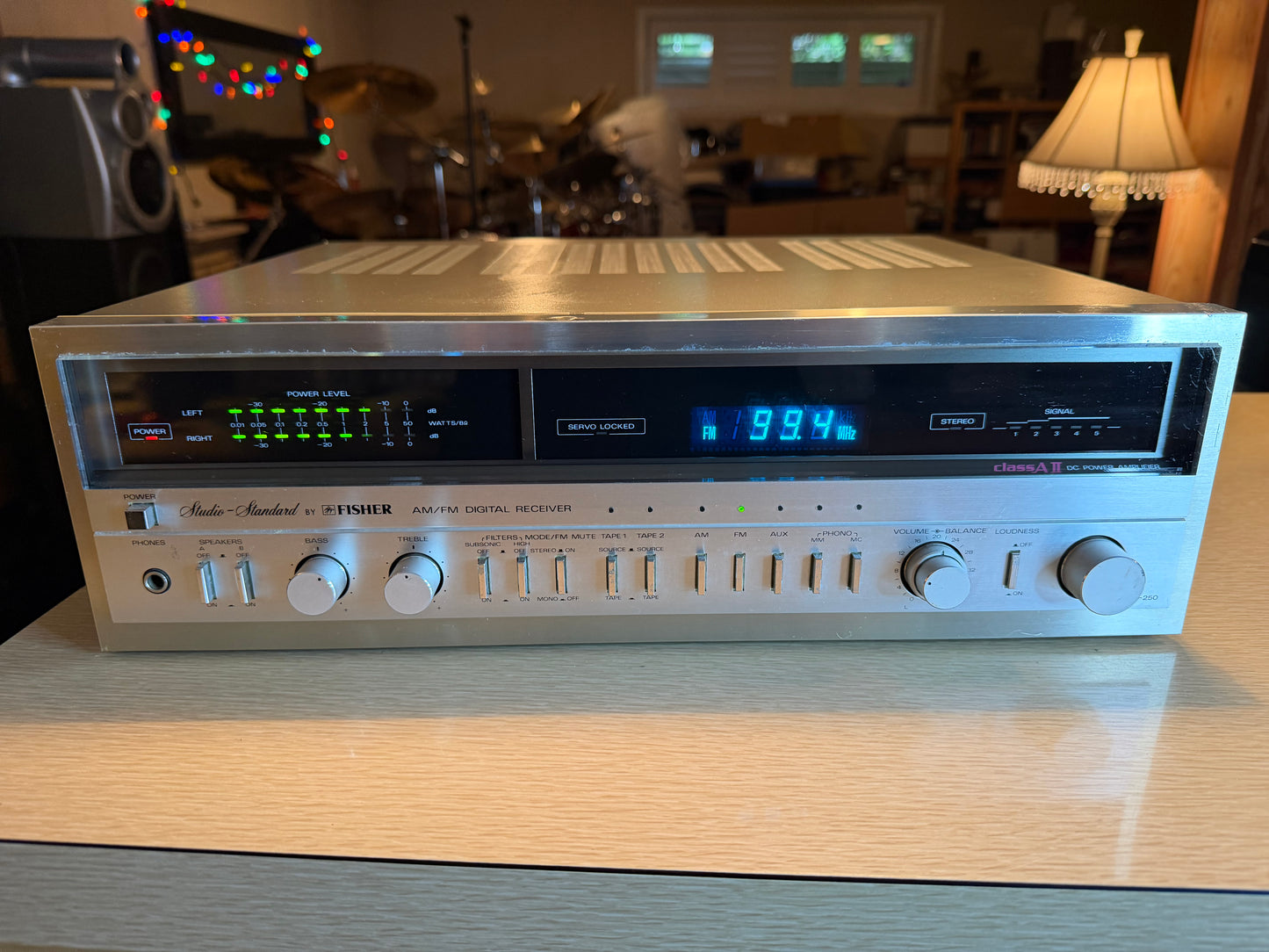 Vintage Fisher RS-250 Studio Standard Stereo Receiver Silver Japan FRESH SERVICE