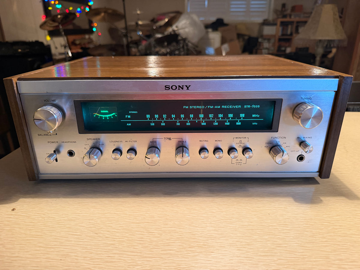 SONY STR-7035 Vintage FM/AM Stereo Receiver Fresh Professional Service Receipt✅