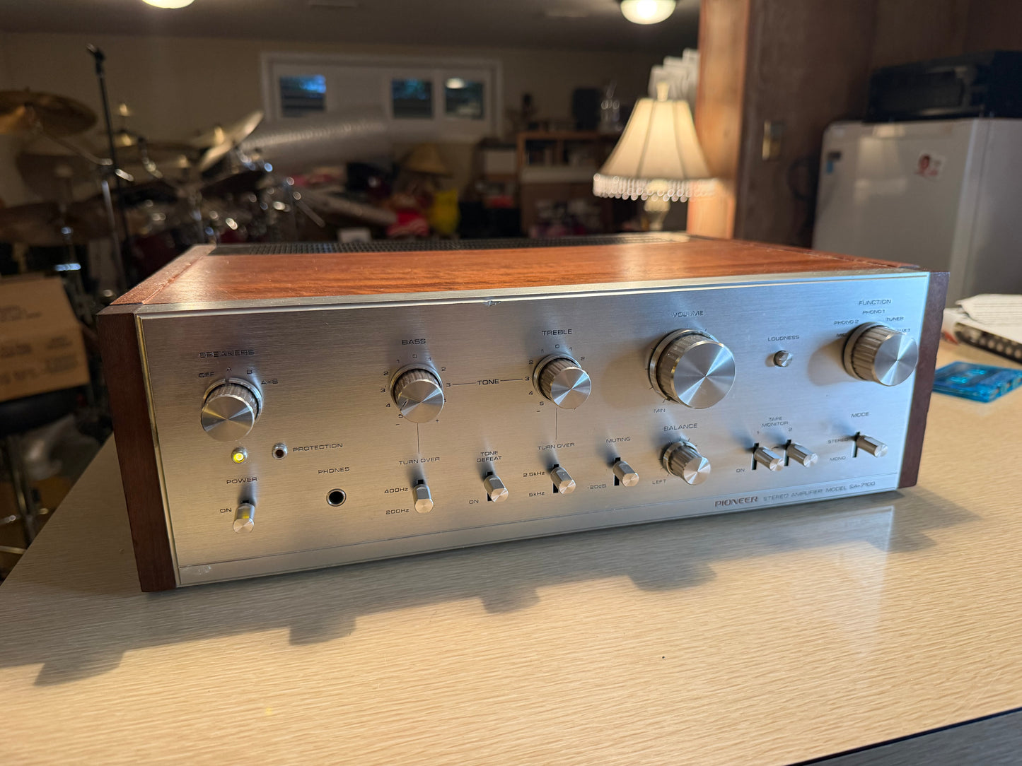 Rare Pioneer SA-7100 Integrated Amplifier Silver Face VTG Full Fresh Service🎶🔥