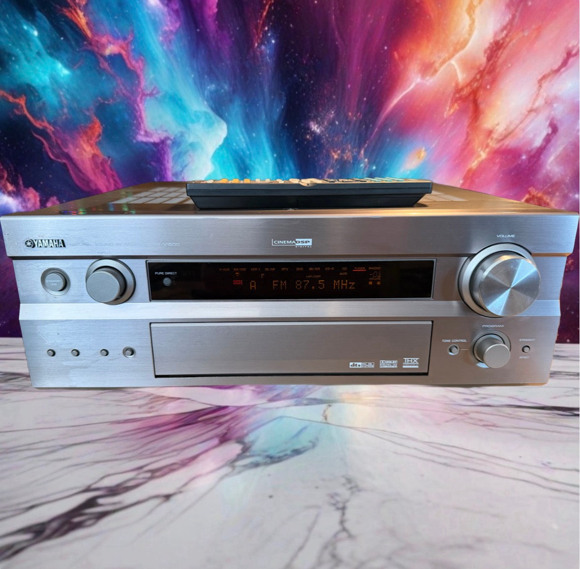 Yamaha RX-V1500 AV receiver 7.1 ch 120WPC Fresh Service Near Mint Remote Bundle!