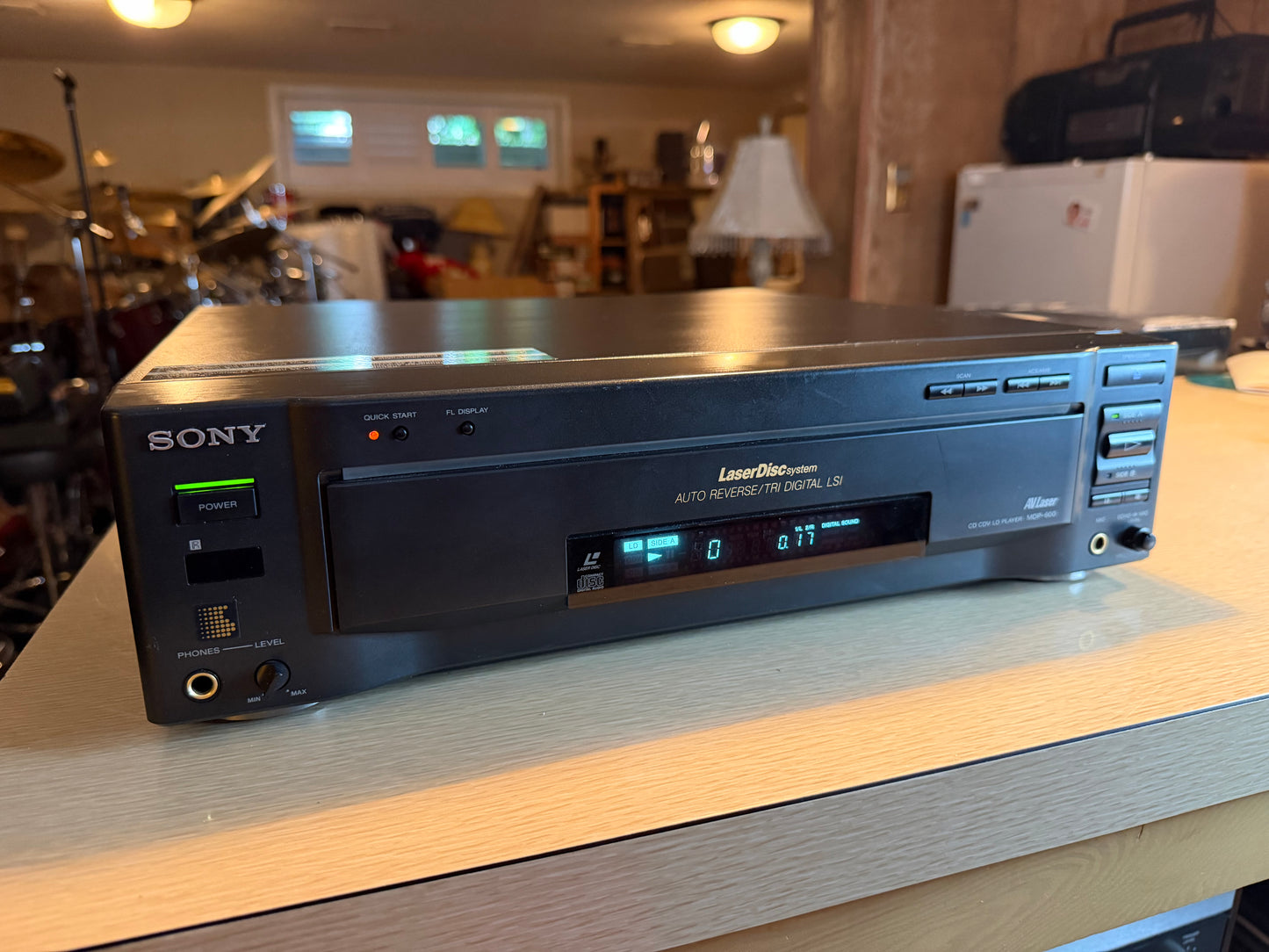 Sony MDP-600 CD CDV LD Laserdisc Player Fresh Professional Servicing W/ Receipt!