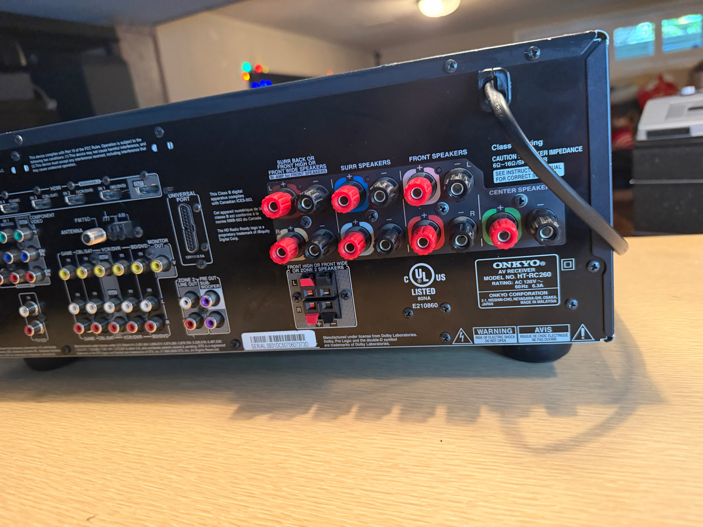 Onkyo HT-RC260 7.2 Ch HDMI Home Theater Surround Sound Receiver Remote Bundle🔥