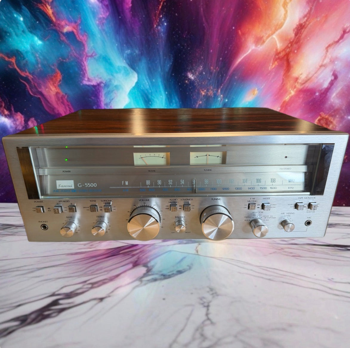 Sansui G-5500 Pure Power Amp Japan REFINISHED FULL FRESH SERVICE BULBS REPLACED!