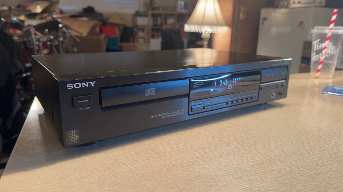 Vintage Sony CDP-291 Compact Disc CD Player and DAC Tested Works Classic Sound🎶