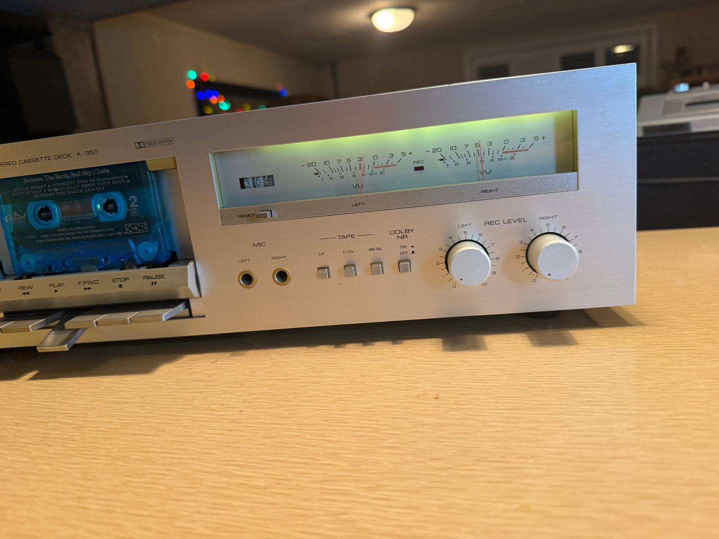 Yamaha K-350 Natural Sound Stereo Cassette Deck Vinyl Casing Near Mint Serviced!