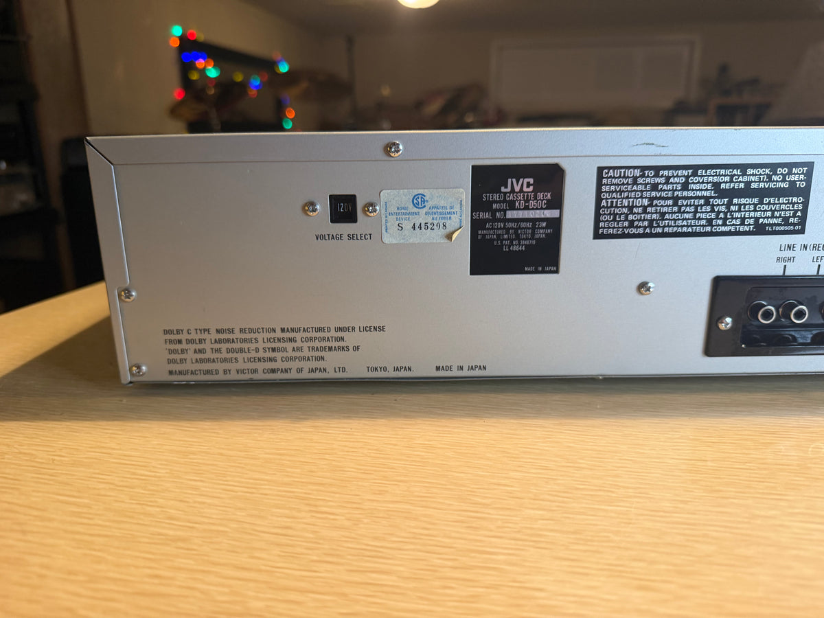 JVC KD-D50 vintage Hi-Fi cassette deck 1981 5 band Graphic Equalizer Serviced🎶