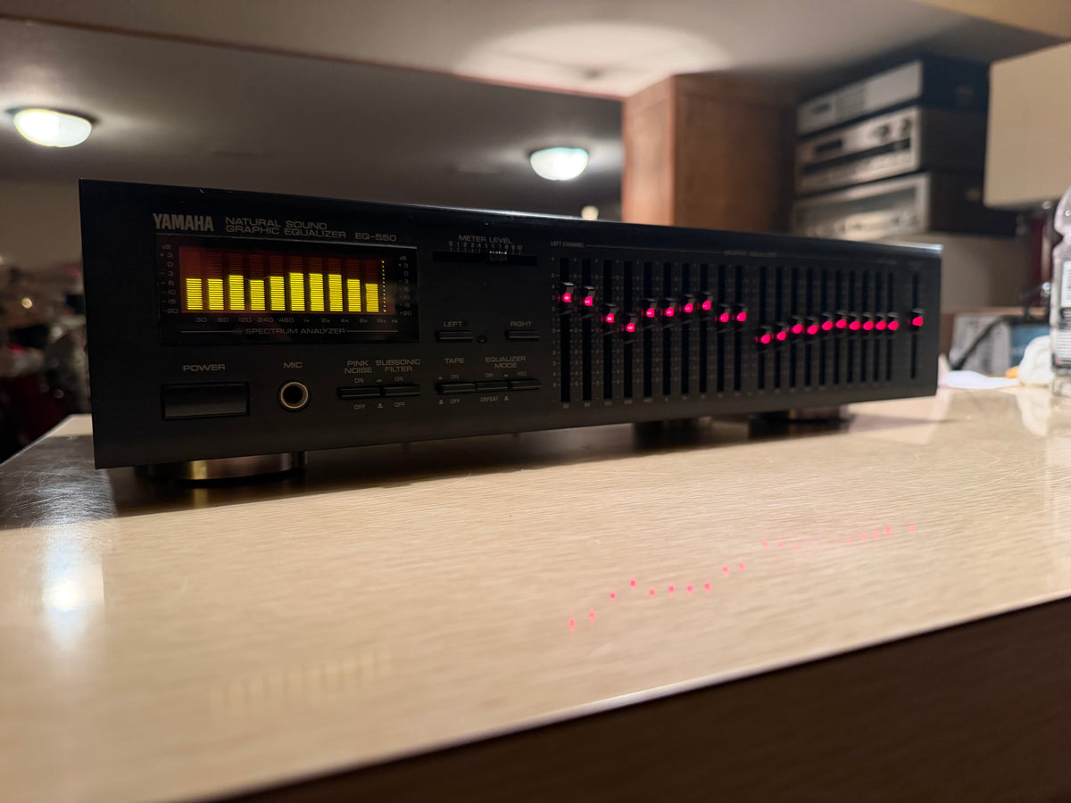 Vintage Yamaha EQ-550 Graphic Equalizer Natural Sound Japan - Fresh Service 🔥🎶