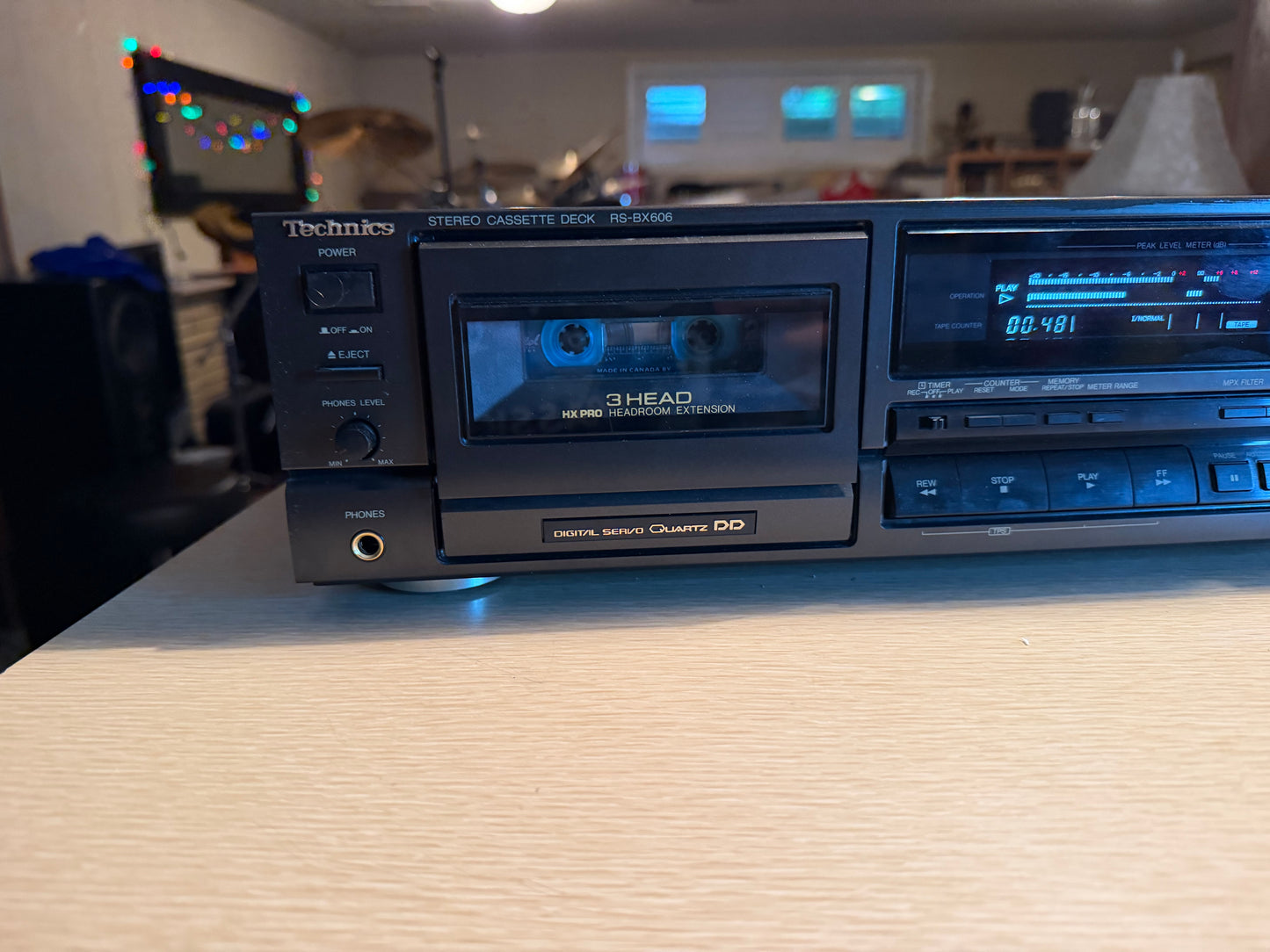 Technics RS-BX606 3-Head Tape Deck Quartz Direct Drive System Fresh Pro Service!