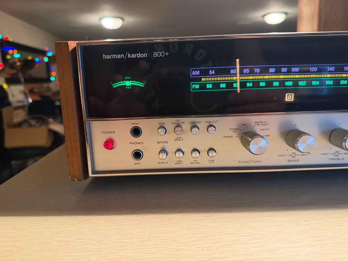 HARMAN KARDON 800+ Rare Vintage Stereo Quadraphonic Receiver Fresh Pro Service🎶