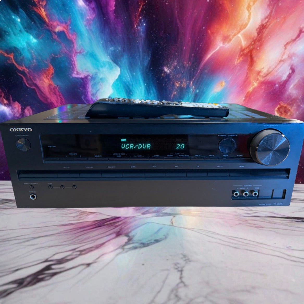 Onkyo HT-R390 AV Receiver Black Home Theater With Remote Freshly Serviced Beauty