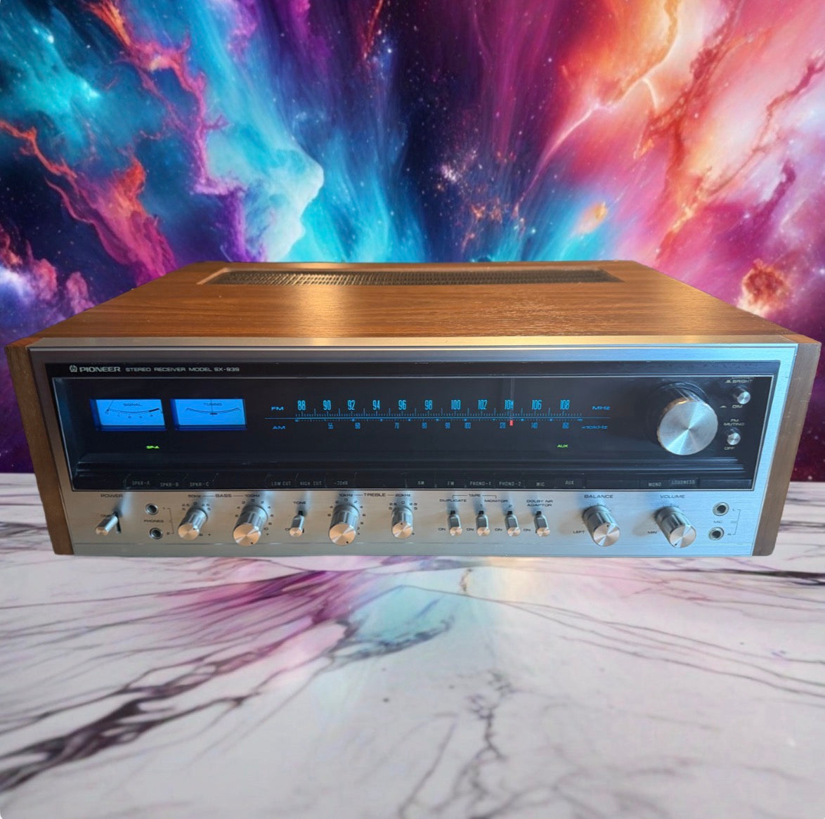 Pioneer SX-939 Stereo Amplifier 70 WPC Full Fresh Service, Bulbs Replaced N MINT
