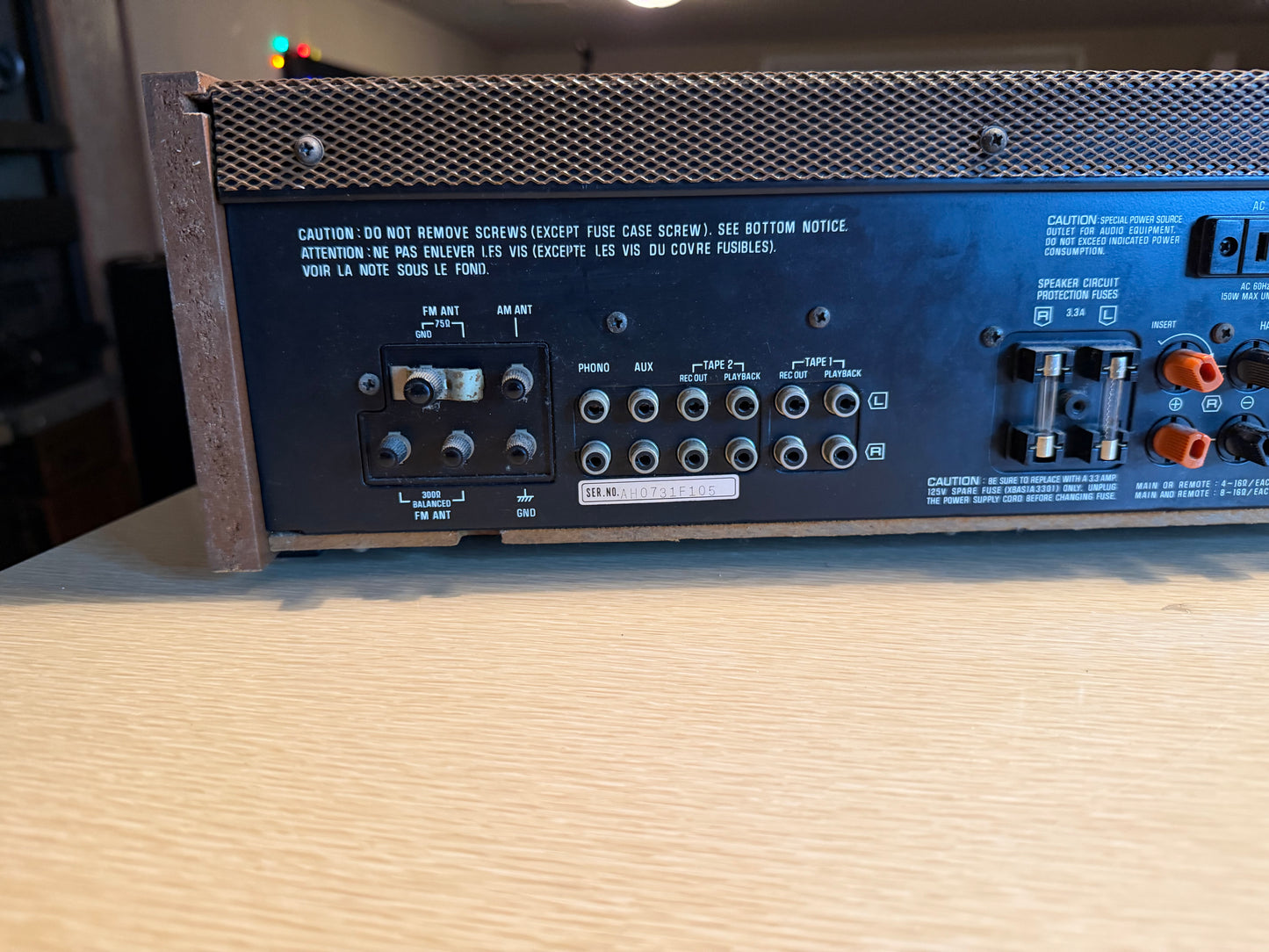 VINTAGE TECHNICS SA-303 AM FM Stereo Receiver Phono Input EXCELLENT CND TESTED🔥