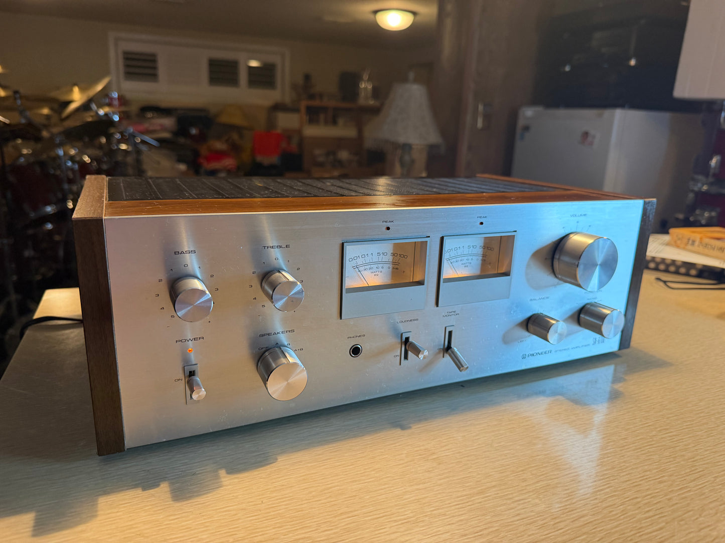 Rare Pioneer SA-6700 Integrated Amplifier Silver Face Vu Meters Fresh Service🎶