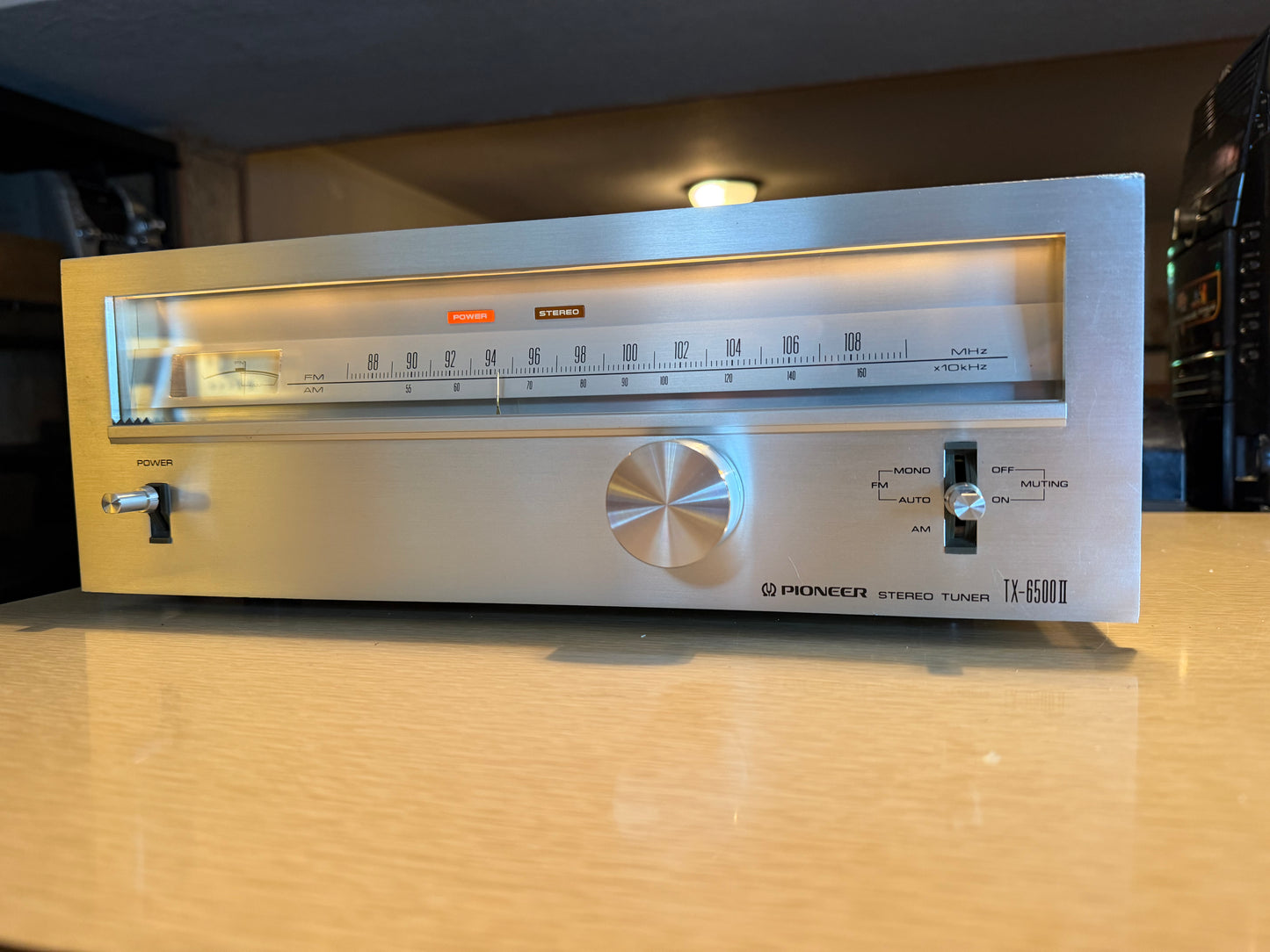 Vintage Pioneer  Stereo Tuner  TX-6500 II - Tested Works NEAR MINT FRESH SERVICE
