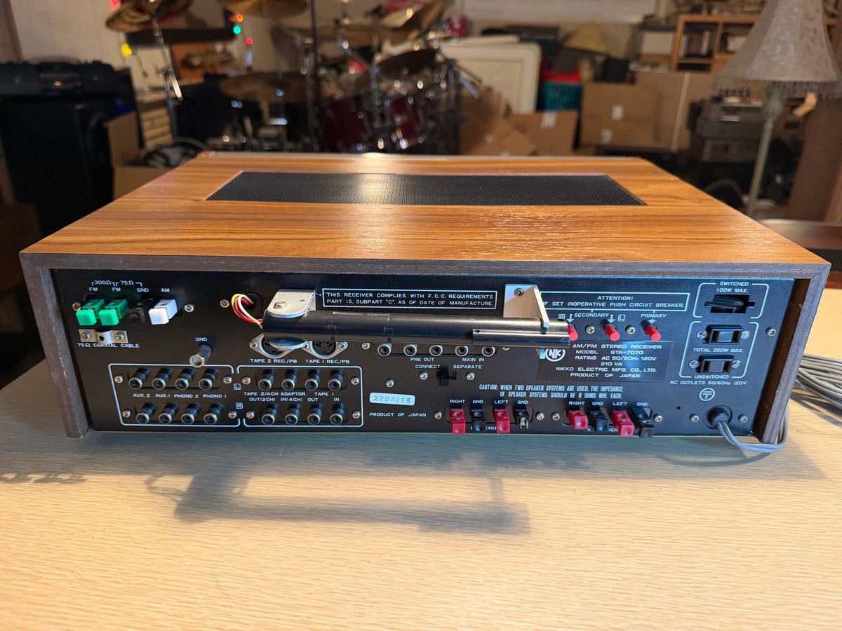 Vintage Nikko STA-7070 Stereo AM/FM Receiver Near Mint Full Service Very Rare🔥