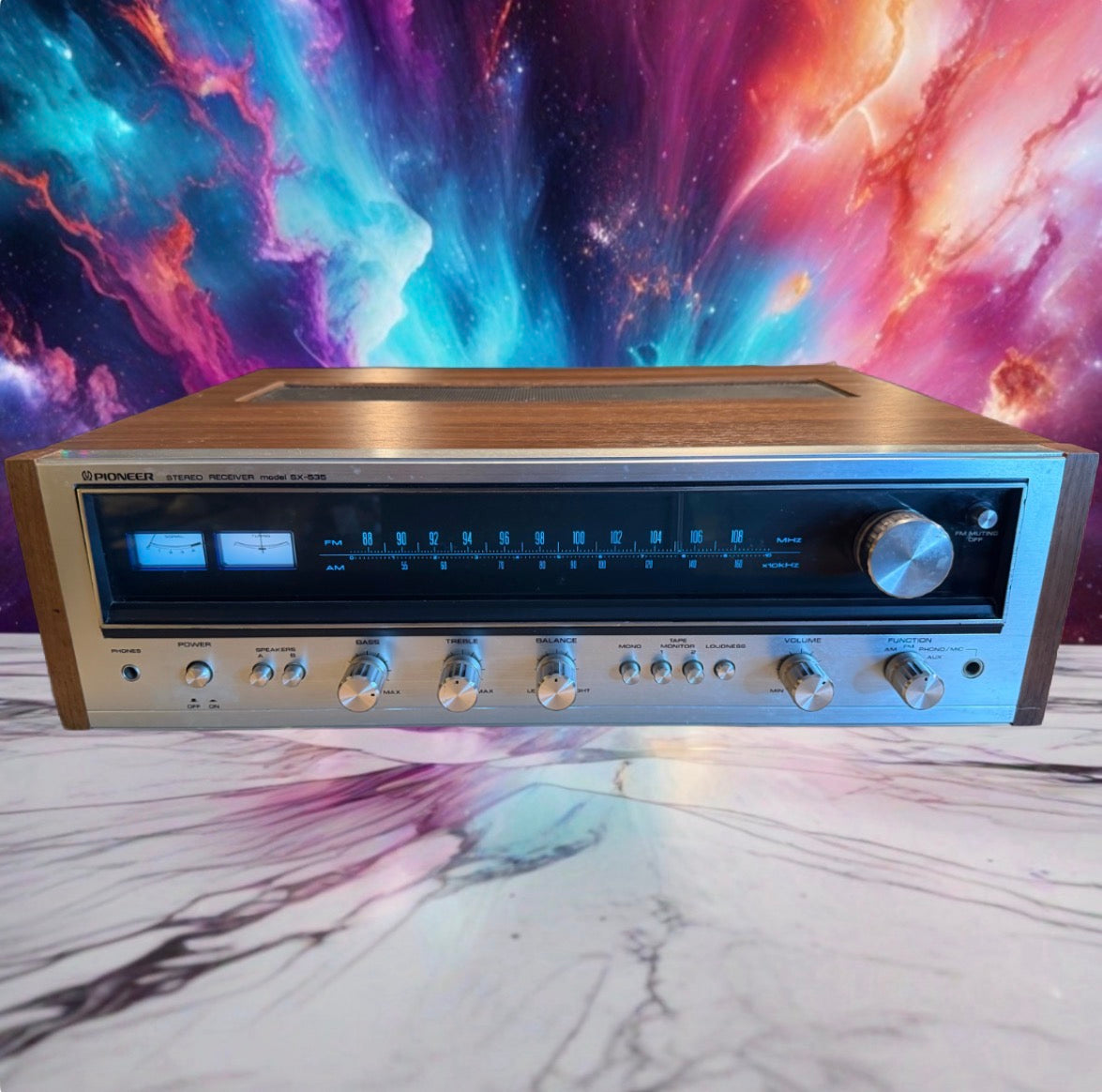 Vintage Pioneer SX-535  AM/FM Stereo Receiver Serviced Works & Cleaned Beauty🎶
