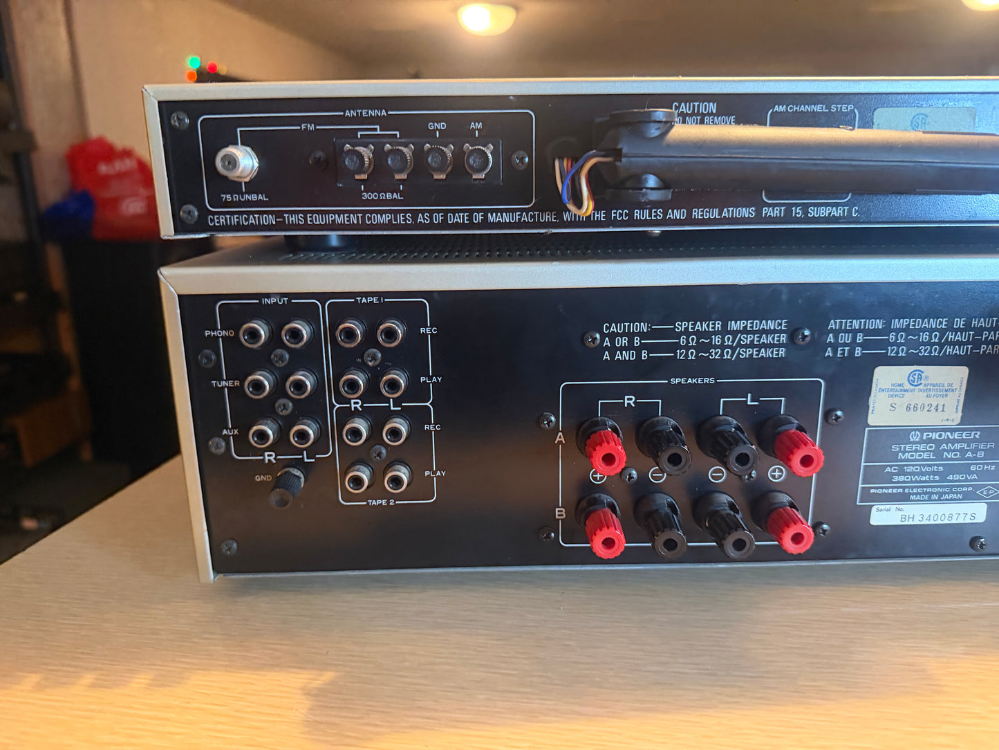 Vintage Pioneer A-8 Amplifier + T7 Tuner Gold Champagne Fresh Service! 90WPC🎶🔥