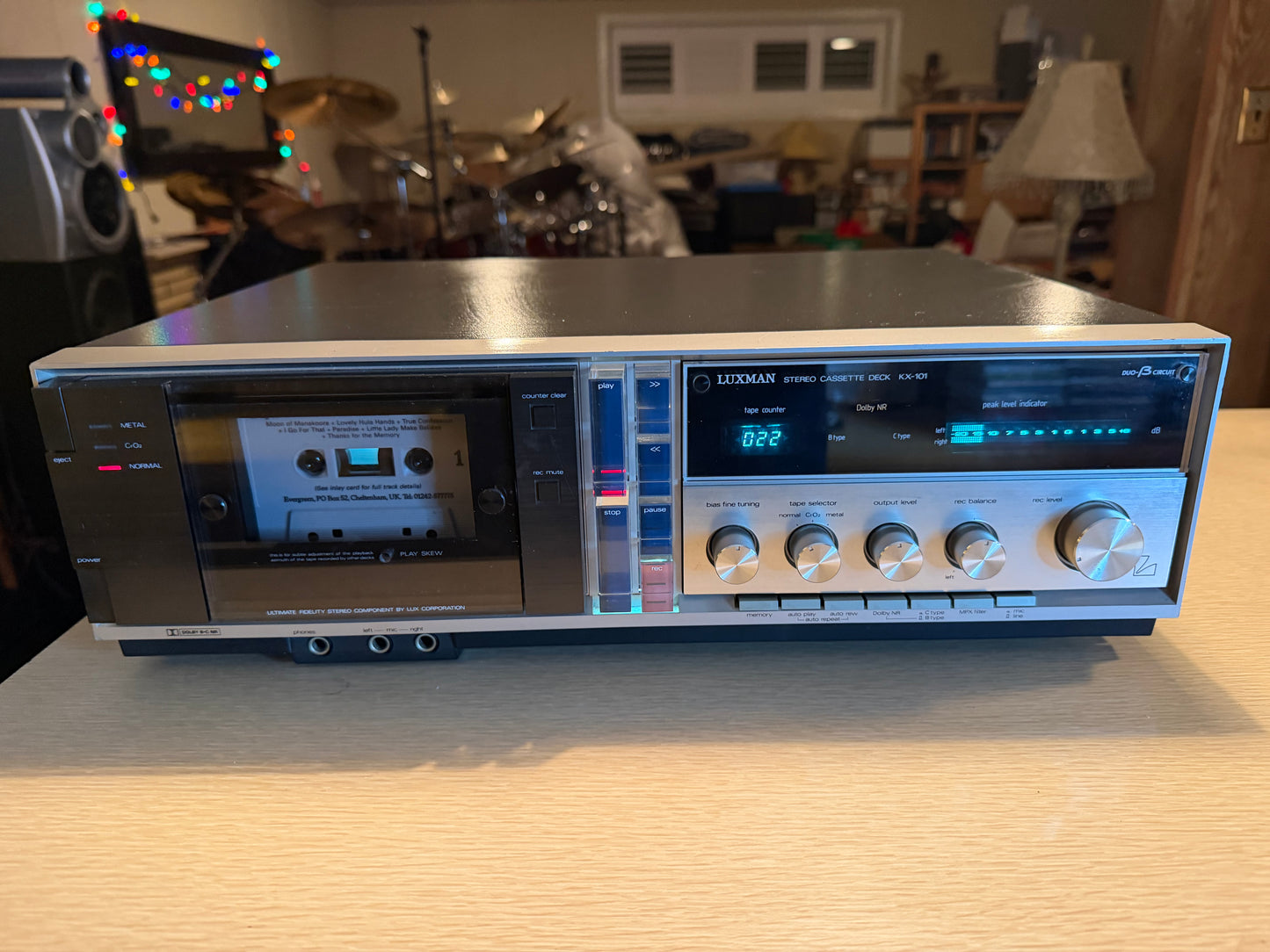 Luxman KX-101 2- Head "Suckface" Cassette Deck Full Fresh Service High Fidelity!