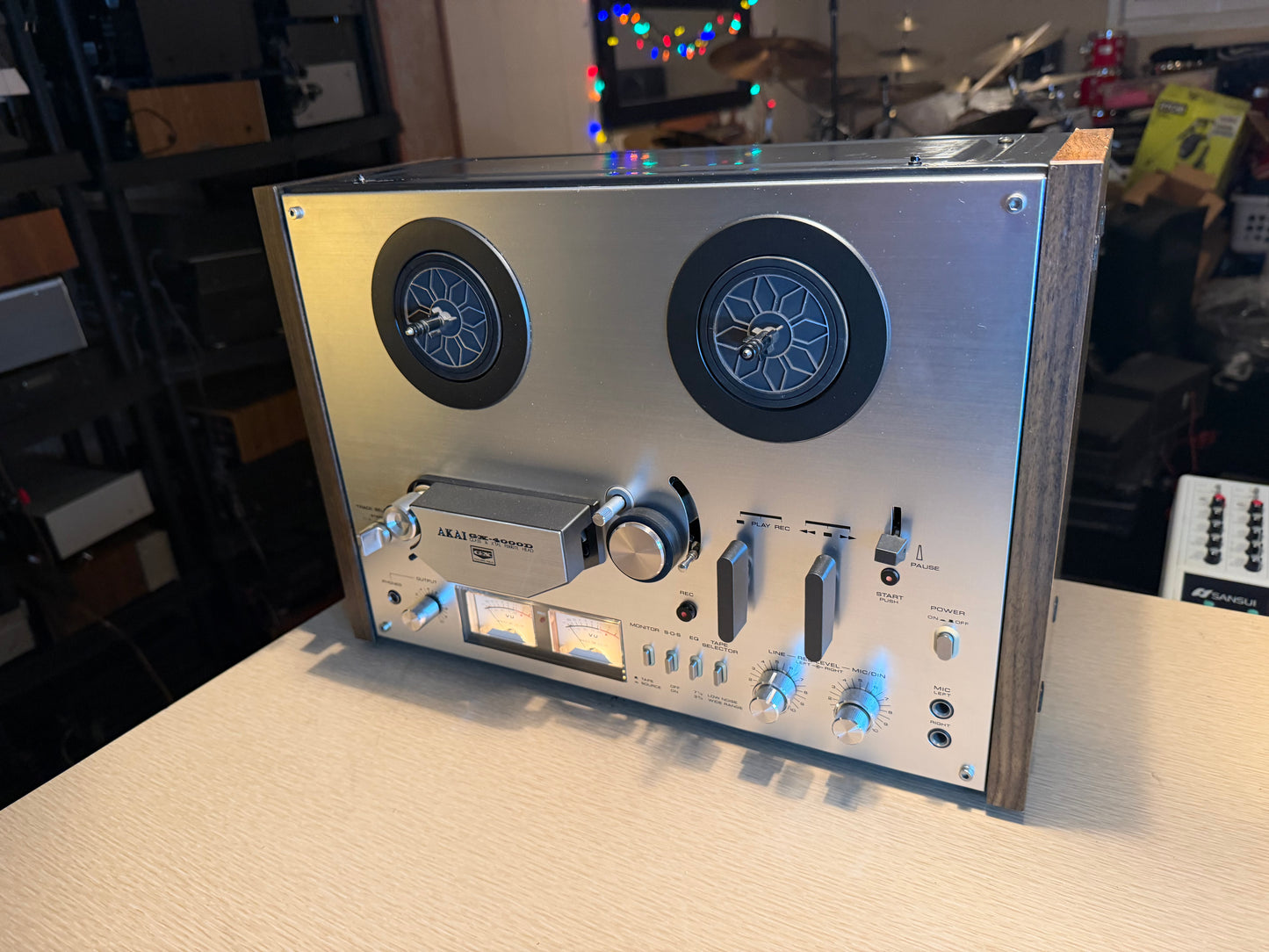 AKAI GX-4000D Reel to Reel Tape Recorder Full Fresh Service Excellent Condition!