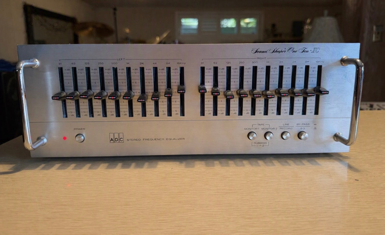 ADC SS-110 IC Sound Shaper Vintage Stereo Equalizer  Fresh Service Rare Silver