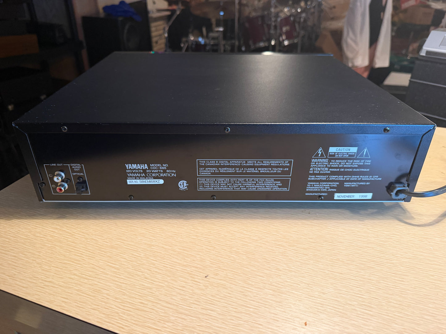 Yamaha CDC-665 5-Disc Carousel CD Player + Remote + Serviced Great Condition🎶🔥