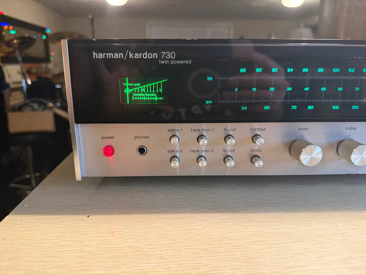 Harman Kardon 730 Twin Powered Stereo Receiver Vintage Fresh Pro Service Beauty!